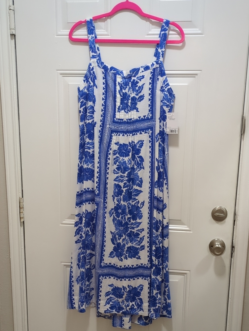 Sonoma and White Floral Maxi Dress